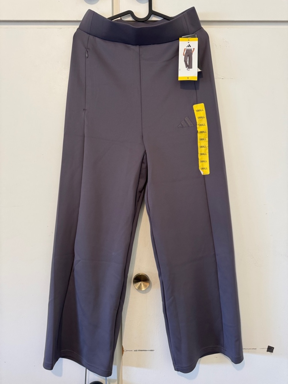 adidas Women’s Gray Wide-Leg Athletic Pants